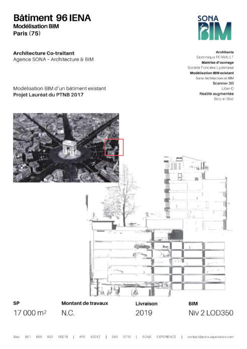 Aperçu de la réalisation Bâtiment 96 IENA