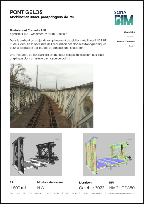 Aperçu de la réalisation Pont Gelos